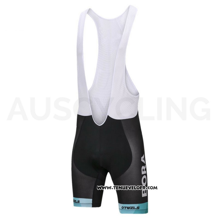 2018 Maillot Ciclismo Bora Vert et Noir Manches Courtes et Cuissard